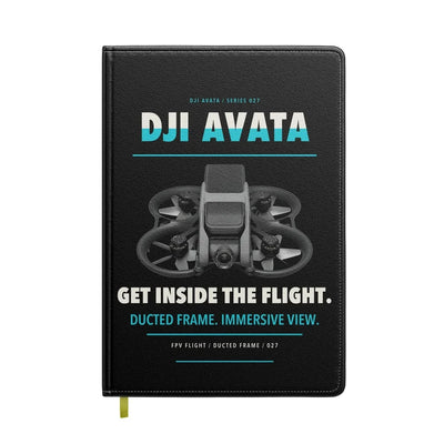 DJI Avata design on black notebook