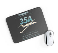 Thumbnail for Bombardier Learjet 35A design on black rectangle mouse pad