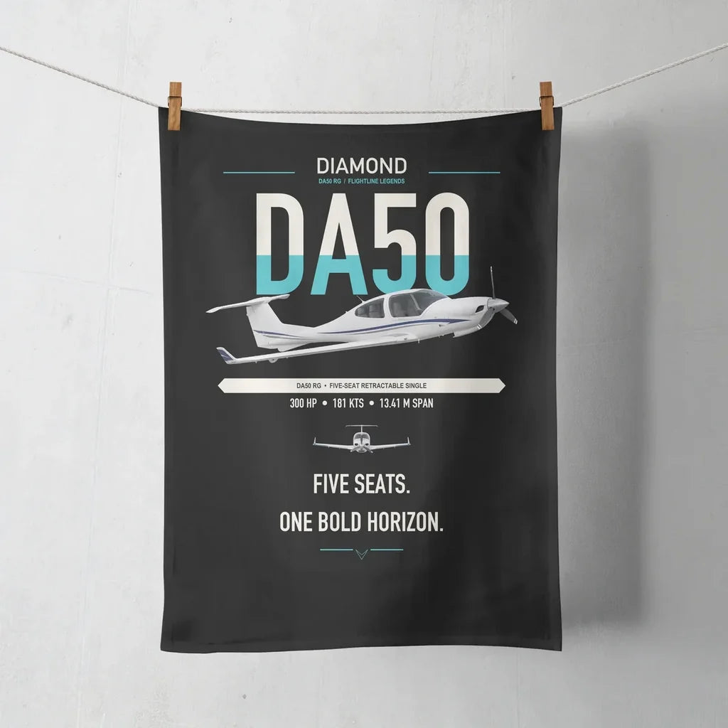 Diamond DA50 RG design on black towel