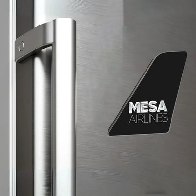 Mesa Airlines aviation design tail magnet in 3D metal with magnetic back.