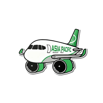 Asia Pacific Airlines Boeing 757 aviation design airplane sticker in weather-resistant vinyl.