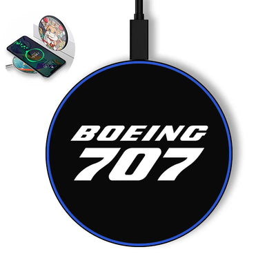 Boeing 707 & Text aviation design on durable build wireless charger.