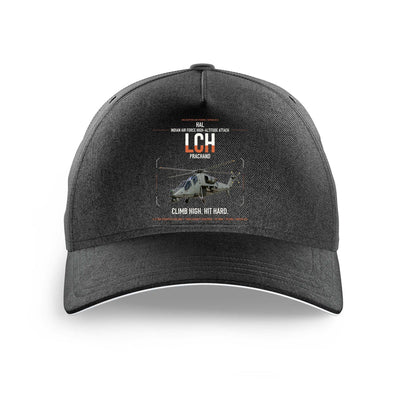 HAL LCH Prachand design on black printed hat