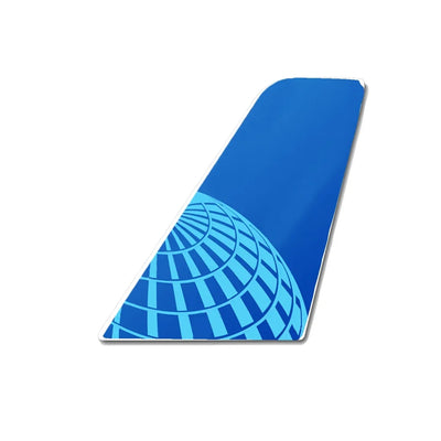 United Airlines aviation design tail sticker in weather-resistant vinyl.