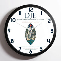 Thumbnail for Djerba-Zarzis International Airport (DJE) design on white framed wall clock