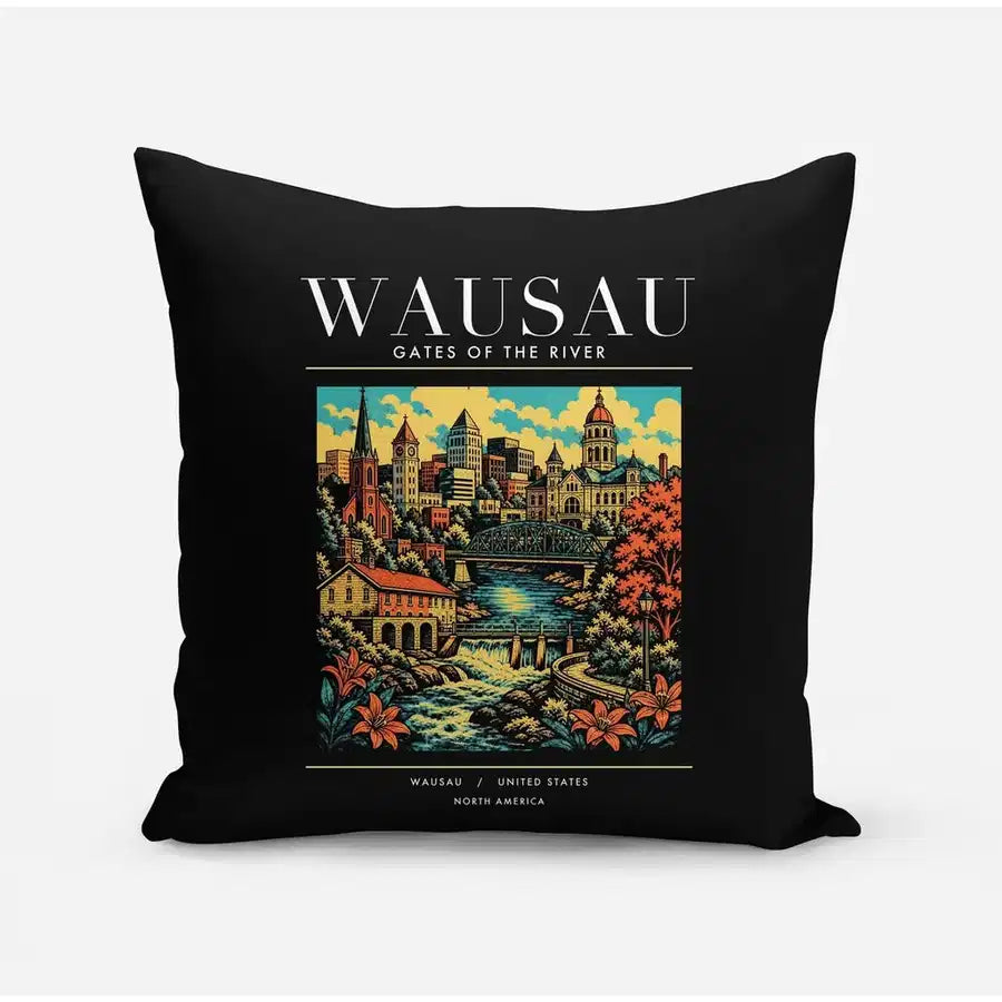WAUSAU - Poster - Pillow - Black