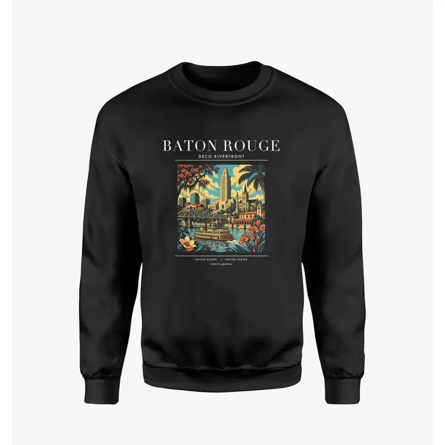 BATON ROUGE - Poster - Sweatshirt - Black
