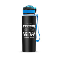 Thumbnail for Future Pilot Sports aviation design on sport kettle, insulated bottle with sport spout.