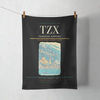 Thumbnail for Trabzon Airport (TZX) design on black towel