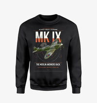 Thumbnail for Supermarine Spitfire Mk IX design on black sweatshirt