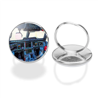 Airbus A350 Cockpit aviation ring in stainless steel.