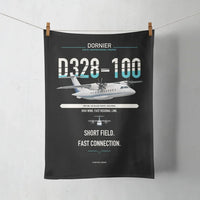 Thumbnail for Dornier D328-100 design on black towel