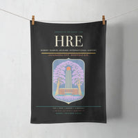 Thumbnail for Robert Gabriel Mugabe International Airport (HRE) design on black towel