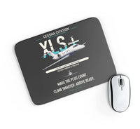 Thumbnail for Cessna Citation XLSPlus design on black rectangle mouse pad