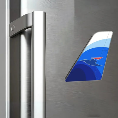 Atlantic airways aviation design tail magnet in 3D metal with magnetic back.
