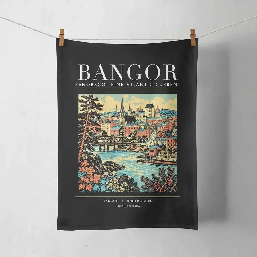 BANGOR - Poster - Towel - Black