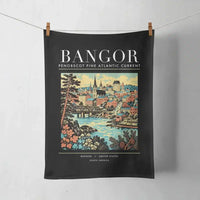 Thumbnail for BANGOR - Poster - Towel - Black