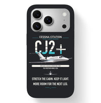 Thumbnail for Cessna Citation CJ2+ design on black magsafe iphone case, for iPhone 17 Pro