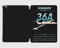 Thumbnail for Bombardier Learjet 36A design on black ipad tablet case