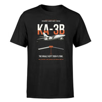 Thumbnail for KA-3B Skywarrior design on black double-side t-shirt, single-side print