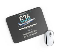 Thumbnail for Beechcraft Bonanza G36 design on black rectangle mouse pad