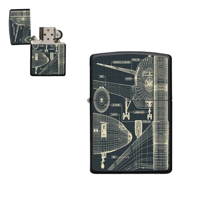 Airplanes Fuselage & Details aviation metal lighter in premium metal alloy.