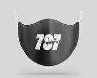 Thumbnail for Super Boeing 787 aviation face mask in breathable cotton blend.