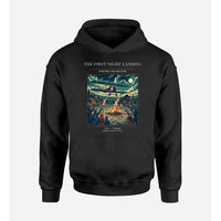Thumbnail for VINTAGE G4327 - The First Night Landing - Premium Hoodie design on black premium
