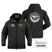 Thumbnail for Aviation Lovers Military Jackets (Customizable) aviation design printed on heavy cotton shell with field-style pockets milita.