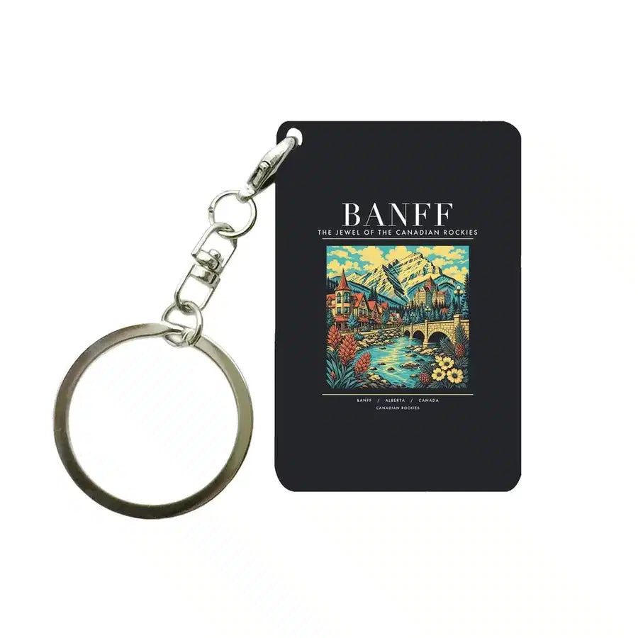 BANFF - Poster - Key Chain - Black