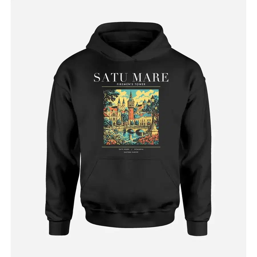 SATU MARE - Poster - Premium Hoodie - Black