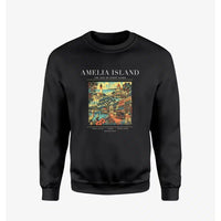 Thumbnail for AMELIA ISLAND - Poster - Sweatshirt - Black