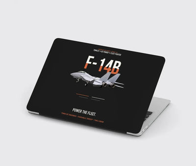 F-14B Tomcat Power The Fleet design on black MacBook case