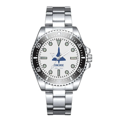 Concorde Luxury Aviators aviation aviator watch, premium stainless steel body with engraved detail.
