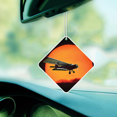 Amazing Antonov-2 With Sunset Car aviation design on scented aviation-themed paper car air freshener.