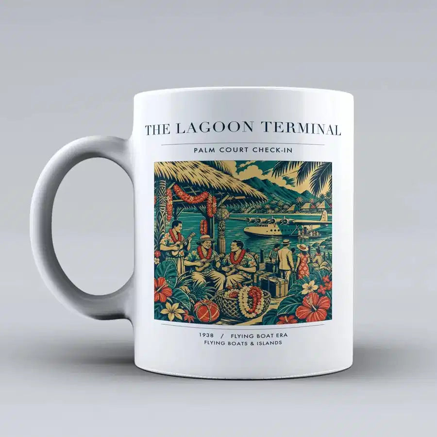 VINTAGE G4057 - The Lagoon Terminal - Ceramic Mug design on white