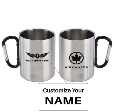 Air Canada(2) aviation design on outdoor mug, durable insulated construction.