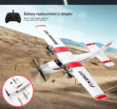 Side view of FX801 RC Plane EPP Foam glider 2.4G 2CH RTF Remote Control Aircraft Fixed Wingspan Airplane aviation RC model in.
