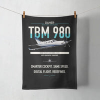 Thumbnail for Daher TBM 980 design on black towel