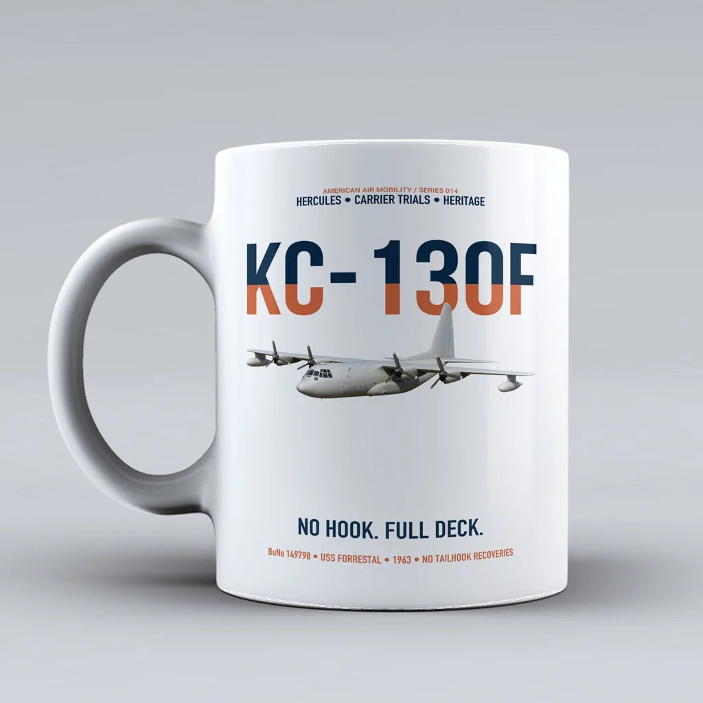 KC-130F BuNo 149798 design on white ceramic mug, double-side print