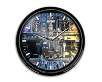 Thumbnail for Boeing 737 Cockpit aviation themed wall clock, premium wood and metal.
