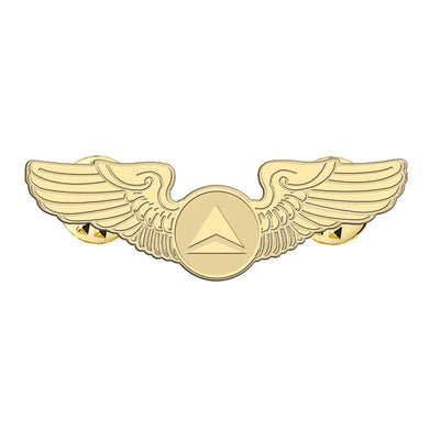 Delta Airlines (Delta Air Lines) aviation hollow pin in polished alloy.