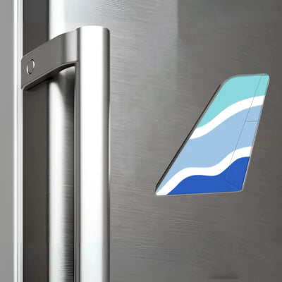 EuroAtlantic Airways aviation design tail magnet in 3D metal with magnetic back.