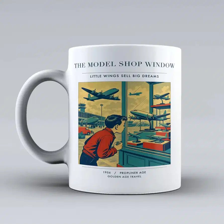 VINTAGE G4381 - The Model Shop Window - Ceramic Mug design on white