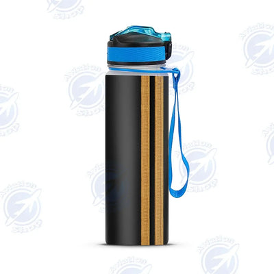 Special Pilot Epaulettes 2 Lines Sports aviation design on sport kettle, insulated bottle with sport spout.