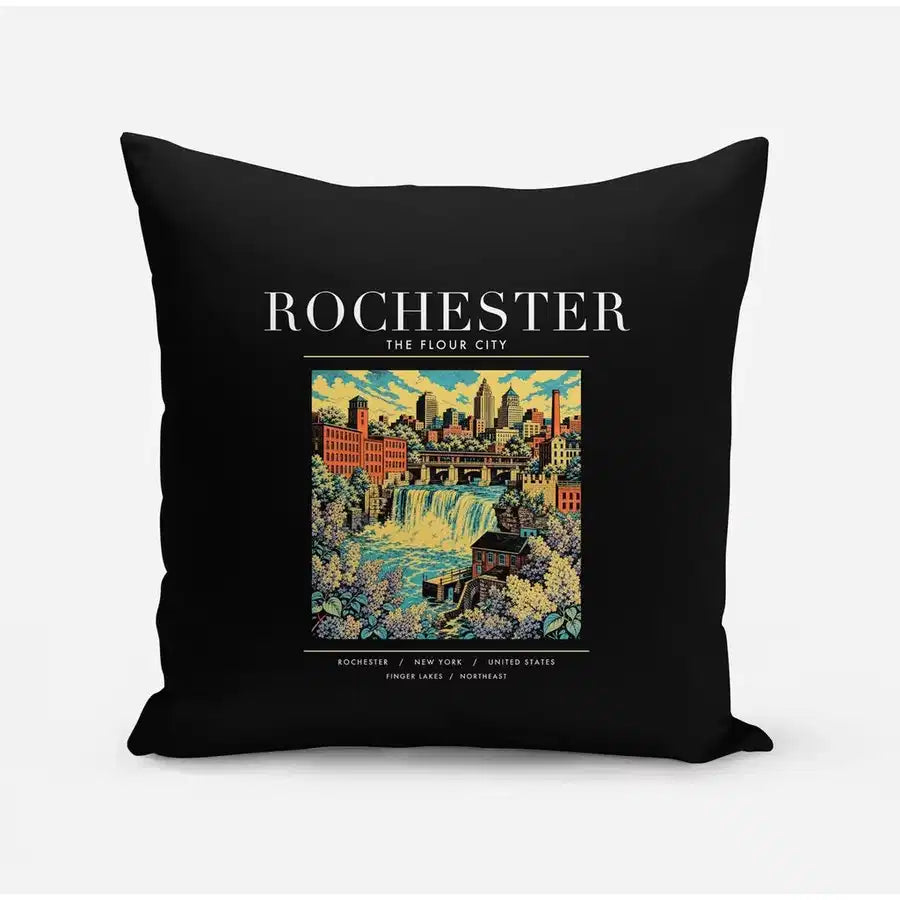 ROCHESTER - Poster - Pillow - Black