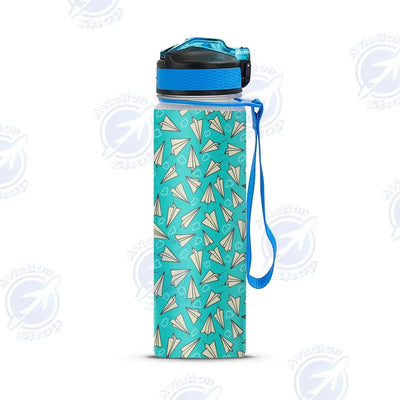 Super Cool Paper Airplanes Sports aviation design on sport kettle, insulated bottle with sport spout.