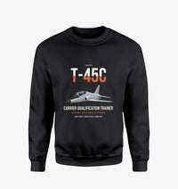 Thumbnail for T-45C Goshawk design on black sweatshirt