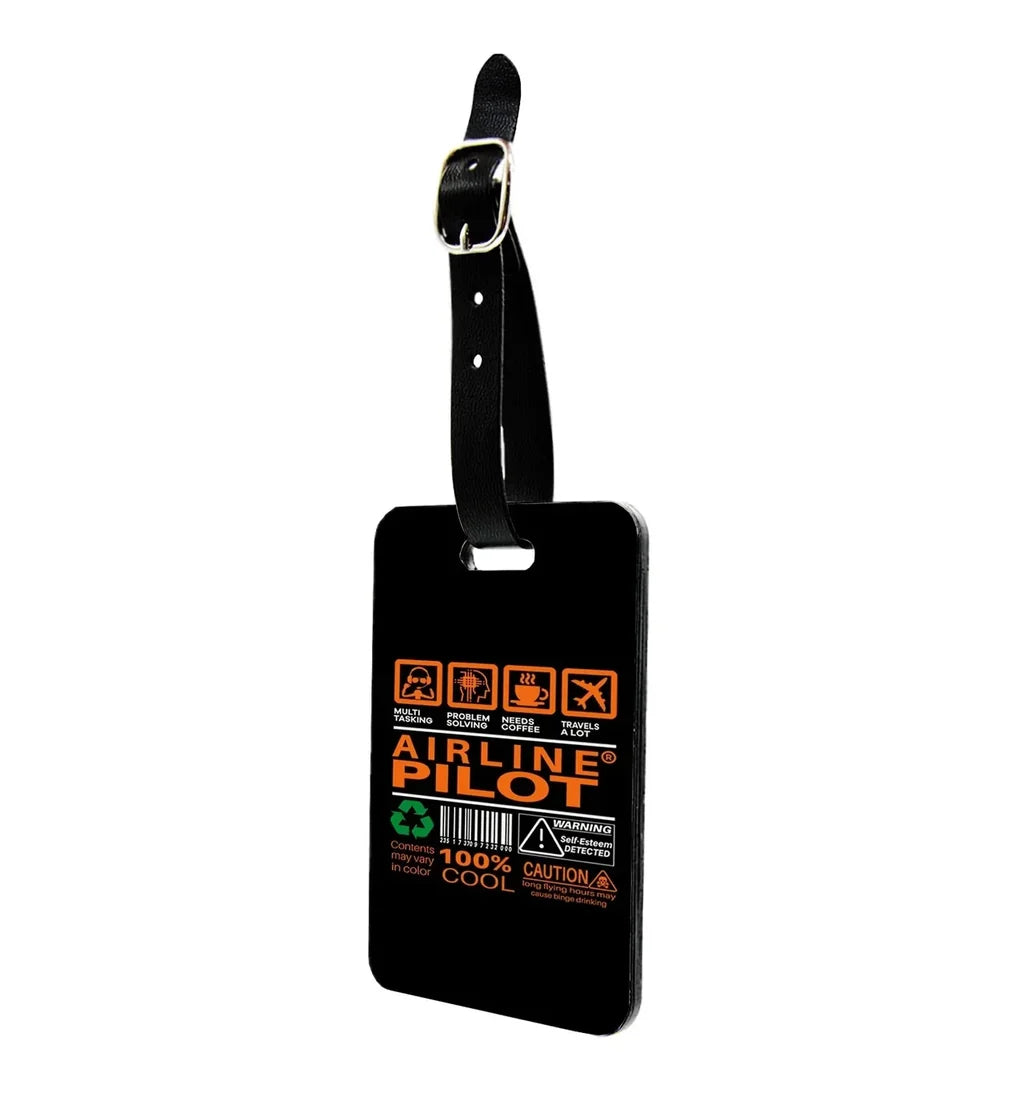 Airline Pilot Label Luggage