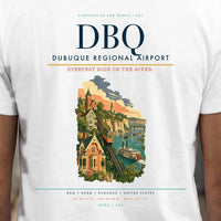 Thumbnail for Dubuque Regional Airport (DBQ) double-side t-shirt design close-up cover
